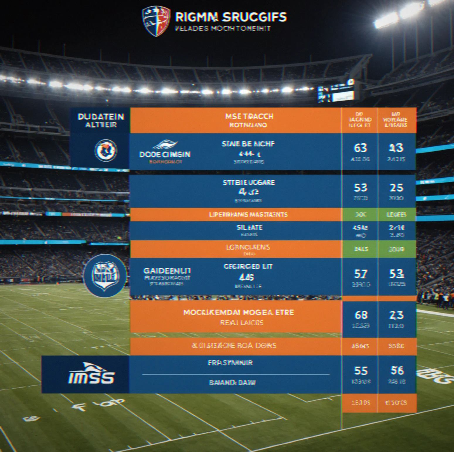 Tiered pricing chart showing athlete valuation ranges across five tiers with upside/downside momentum indicators