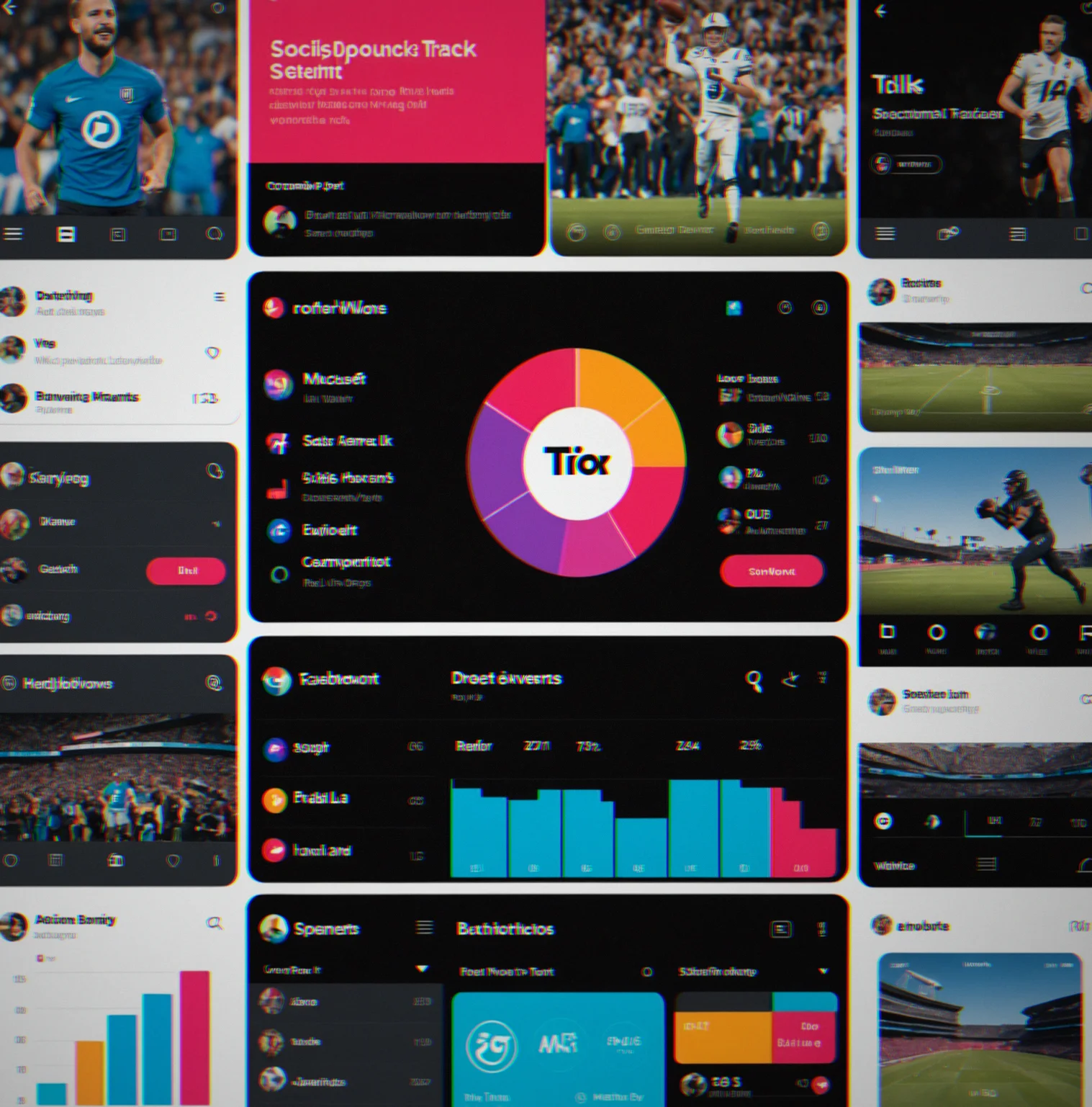 Multi-platform sentiment tracker showing engagement velocity trends across TikTok, Instagram, Twitter, and YouTube with platform-specific breakdowns