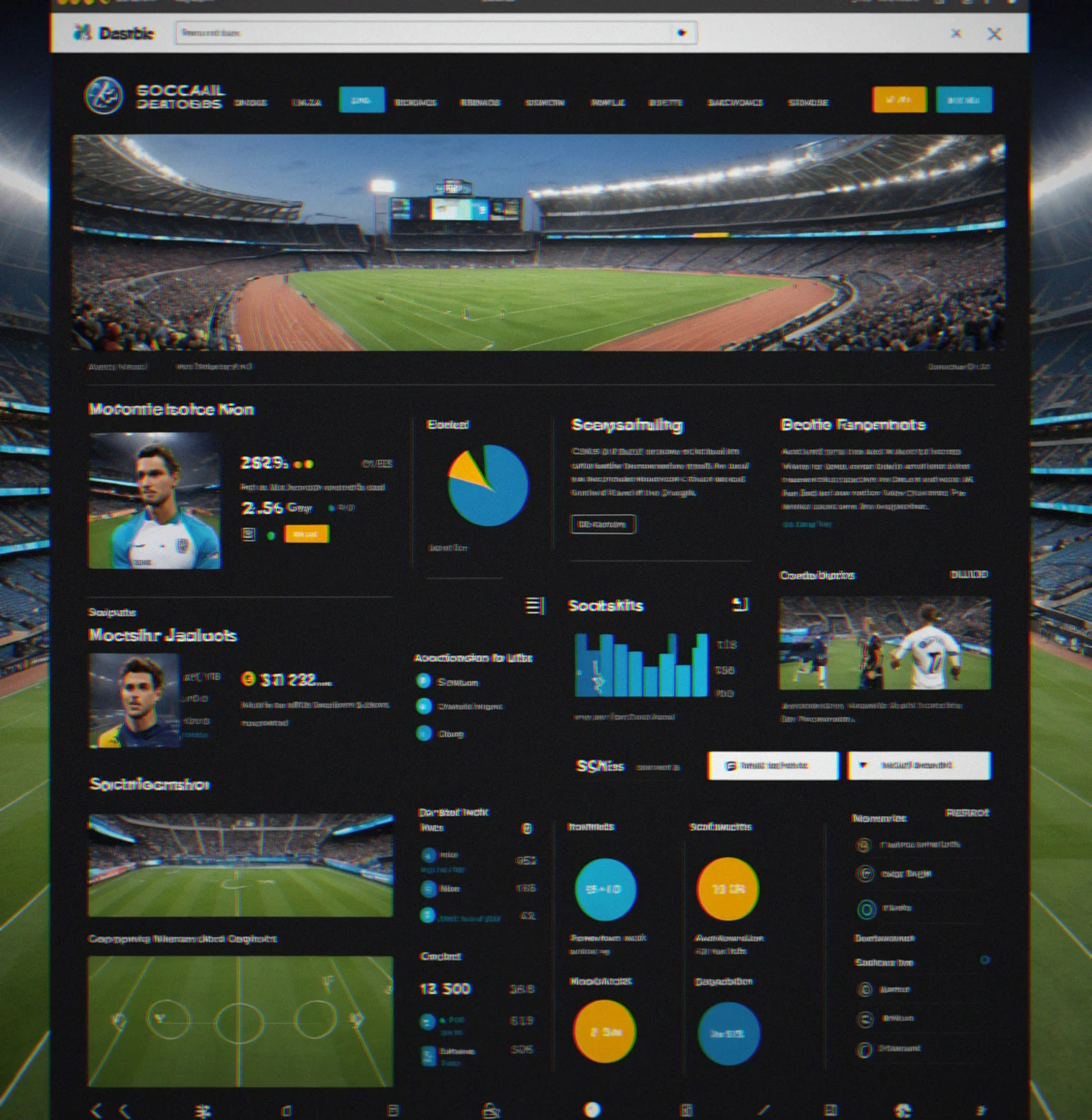 Dashboard with athlete valuations, budget controls, and live socail sentiment data